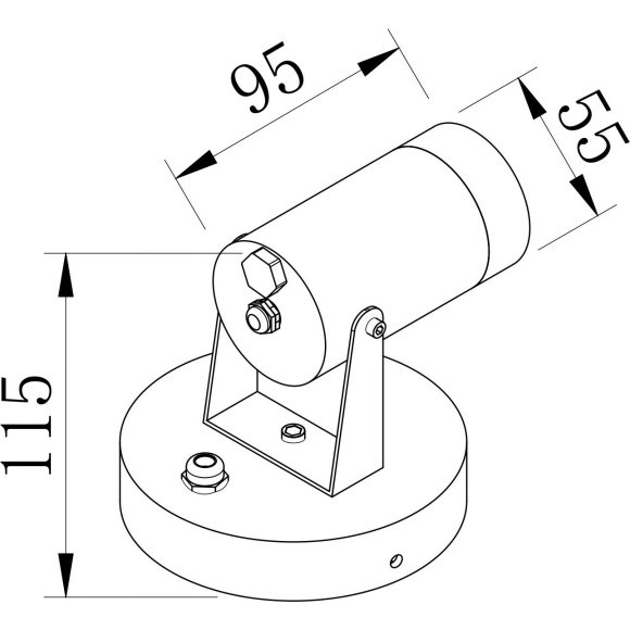 Уличный настенный светильник Maytoni O025WL-01B SCOPE IP65 под лампу 1xGU10 50W