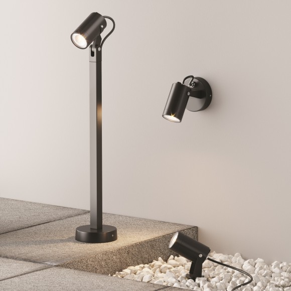 Уличный настенный светильник Maytoni O025WL-01B SCOPE IP65 под лампу 1xGU10 50W