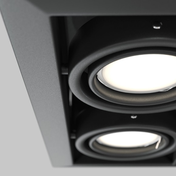Встраиваемый светильник Maytoni DL008-2-02-B Metal Modern под лампы 2xGU10 50W