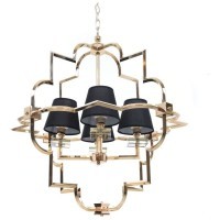 Подвесная люстра  LDP 8020-4 GD+BK