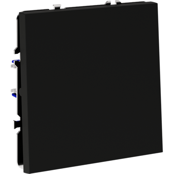 VLS010108 Выключатель встраиваемый одноклавишный черного матового цвета 10А (2200 Ватт) VOLTUM S70 (черный матовый)