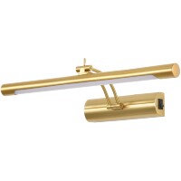 Lightstar Noce 201111 Латунная светодиодная подсветка для картин и зеркал шириной 40см, с выключателем на корпусе и CCT переключением цветности на драйвере, 9Вт 3000;4000;6000К 550Лм CRI90