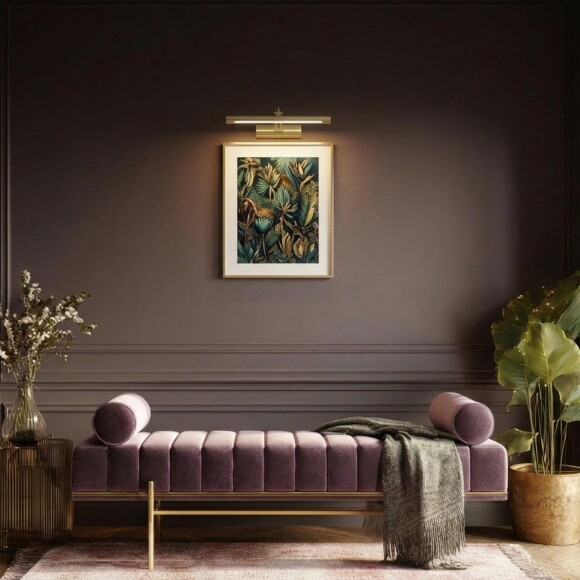 Lightstar Noce 201111 Латунная светодиодная подсветка для картин и зеркал шириной 40см, с выключателем на корпусе и CCT переключением цветности на драйвере, 9Вт 3000;4000;6000К 550Лм CRI90 Lightstar Noce 201111 Латунная светодиодная подсветка для картин и зеркал шириной 40см, с выключателем на корпусе и CCT переключением цветности на драйвере, 9Вт 3000;4000;6000К 550Лм CRI90