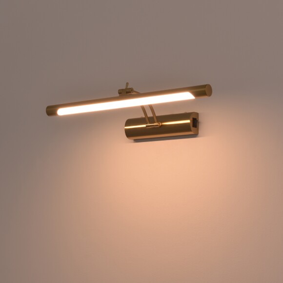 Lightstar Noce 201111 Латунная светодиодная подсветка для картин и зеркал шириной 40см, с выключателем на корпусе и CCT переключением цветности на драйвере, 9Вт 3000;4000;6000К 550Лм CRI90 Lightstar Noce 201111 Латунная светодиодная подсветка для картин и зеркал шириной 40см, с выключателем на корпусе и CCT переключением цветности на драйвере, 9Вт 3000;4000;6000К 550Лм CRI90