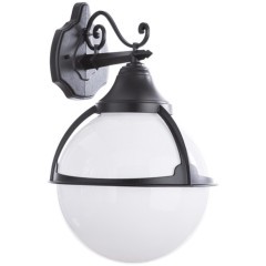 Уличный настенный светильник Arte Lamp A1492AL-1BK MONACO IP44 под лампу 1xE27 75W