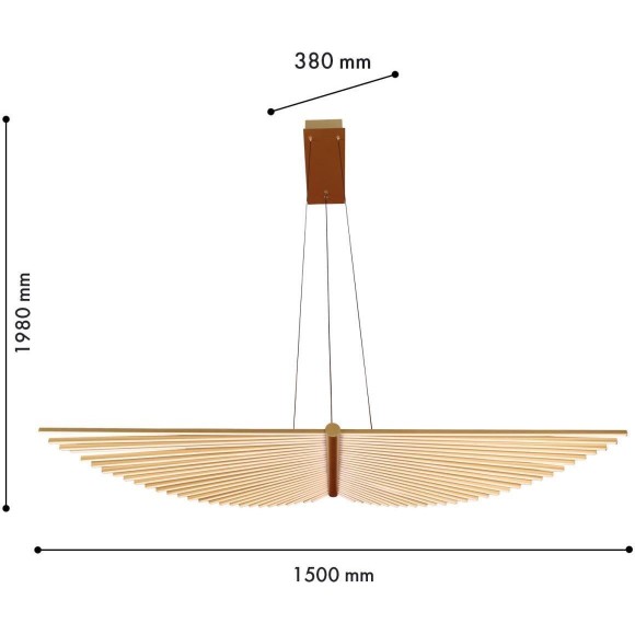 Подвесная люстра Vingar 4380-1P