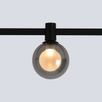 Crystal Lux CLT 0.37 004 5W BL SMART 1409/391 Черный трековый светильник-шар, для гибкой трек системы TRACE, SMART 5Вт 425Лм 90°CRI90 2700-6500К IP20 48V