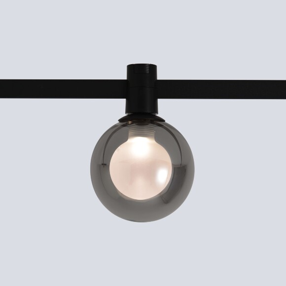 Crystal Lux CLT 0.37 004 5W BL SMART 1409/391 Черный трековый светильник-шар, для гибкой трек системы TRACE, SMART 5Вт 425Лм 90°CRI90 2700-6500К IP20 48V