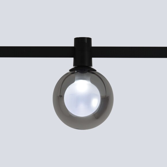 Crystal Lux CLT 0.37 004 5W BL SMART 1409/391 Черный трековый светильник-шар, для гибкой трек системы TRACE, SMART 5Вт 425Лм 90°CRI90 2700-6500К IP20 48V