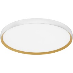 ST Luce HELST SLE1810.502.01 Светильник потолочный накладной декоративный интерьерный, основание металл белый золото, плафон акрил белый матовый, диаметр 500мм, LED 42Вт 4000K 3360Лм CRI80 120° IP20 220В