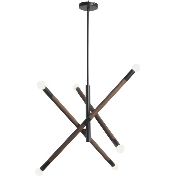 SL6226.403.06 Светильник подвесной ST-Luce Черный, Коричневый E14 6*40W CORK