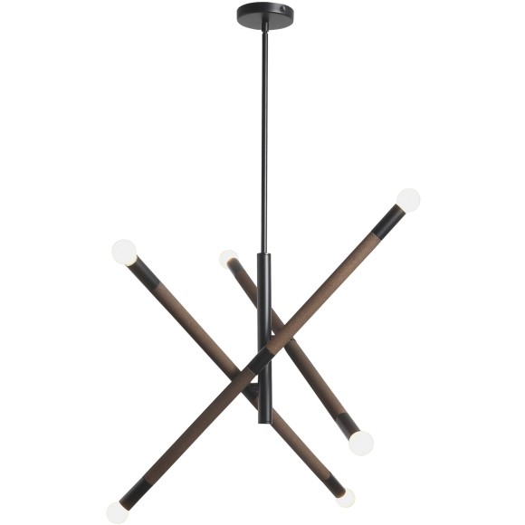 SL6226.403.06 Светильник подвесной ST-Luce Черный, Коричневый E14 6*40W CORK
