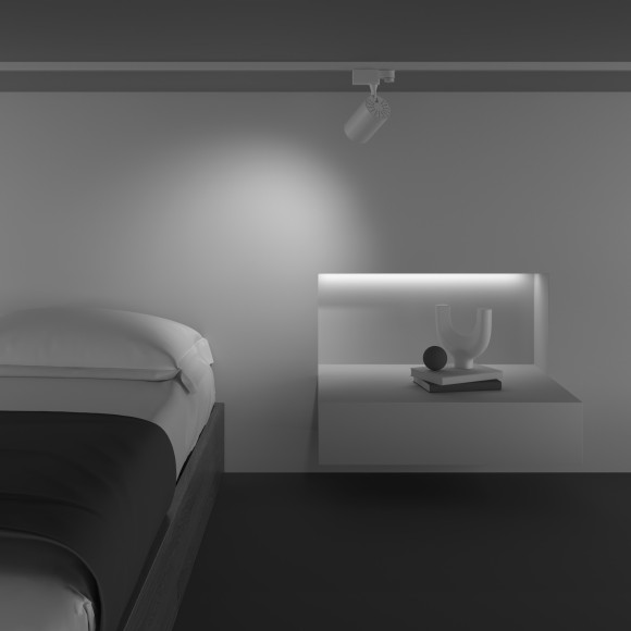 Трековый светильник трехфазный 220V светодиодный Vuoro TR029-3-10W4K-W-W