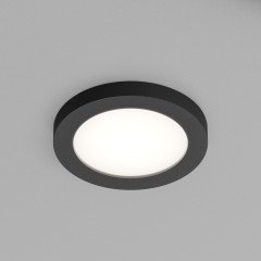 DK3012-BK Встраиваемый светильник влагозащищенный IP44 макс 50Вт GU10 черный алюминий