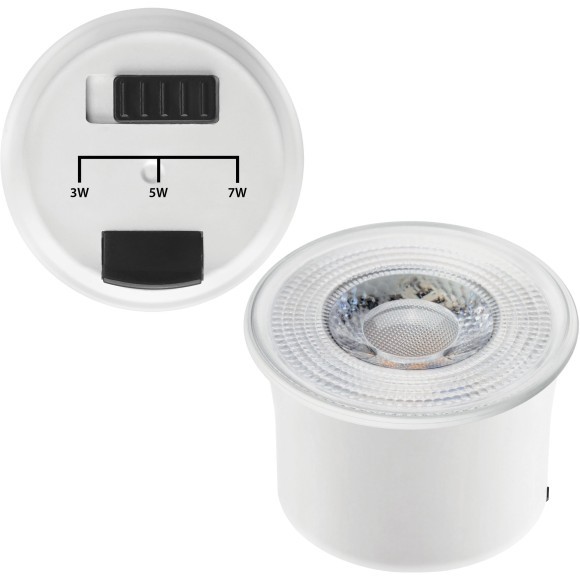 Светодиодный модуль 40x50мм с переключением мощности 3-5-7Вт, макс яркость 560Лм, 60°, 3000К, CRI80 Lightstar 941212 Светодиодный модуль 40x50мм с переключением мощности 3-5-7Вт, макс яркость 560Лм, 60°, 3000К, CRI80 Lightstar 941212