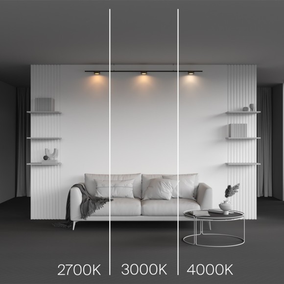 TR189-1-12W2.7K-BBS Ультратонкий трековый диммируемый по TRIAC 0/1-10V магнитный светодиодный светильник Maytoni Levity CRI90+ 2700К 630Лм 100° 12Вт