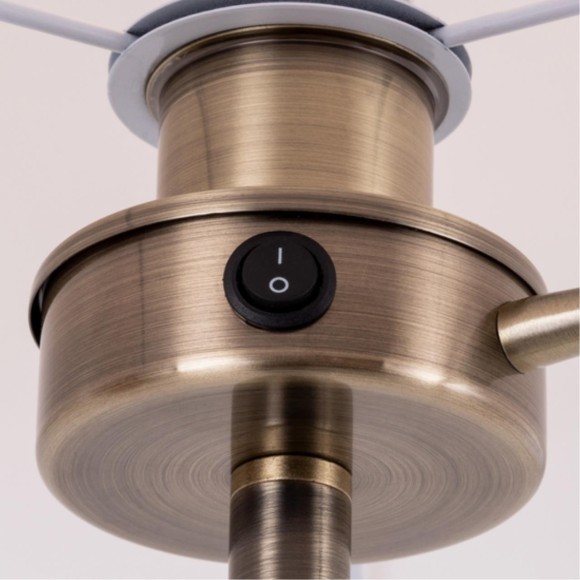 Торшер с выключателем и подсветкой для чтения Elba A2581PN-2AB