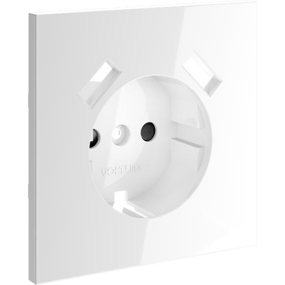 VLS000901 Накладка для розетки с заземлением и защитными шторками, с зарядкой от USB (ТИП A + ТИП A) белого глянцевого цвета VOLTUM S70 (белый глянцевый) VLS000901 Накладка для розетки с заземлением и защитными шторками, с зарядкой от USB (ТИП A + ТИП A) белого глянцевого цвета VOLTUM S70 (белый глянцевый)