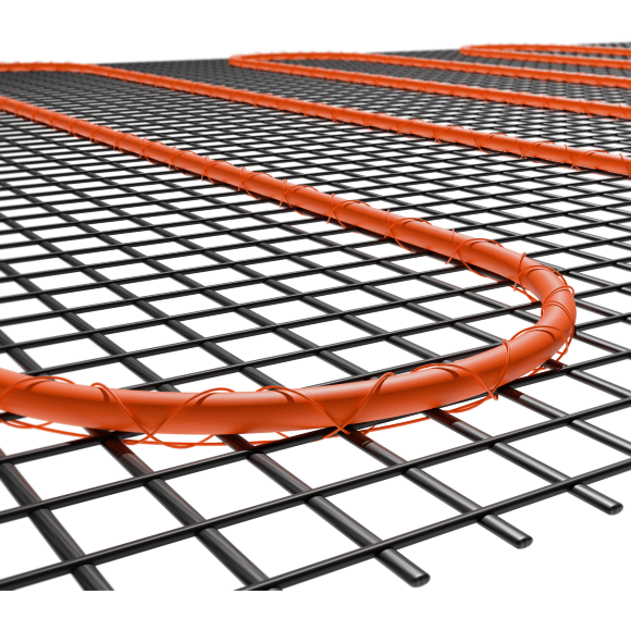 VLT01-200-10 Нагревательный мат (Теплый пол) длиной 20 метров и шириной полметра (0,5 метра) Voltum Т200 мощность 2000Вт 200Вт/м², двужильный экранированный кабель, клеевая основа, укладка в плиточный клей/стяжку, гарантия 25 лет