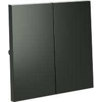 VLS000306 Клавиши для выключателя и переключателя двухклавишного титанового цвета VOLTUM S70 (титан)