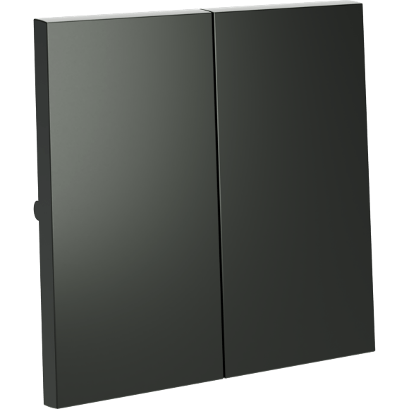 VLS000306 Клавиши для выключателя и переключателя двухклавишного титанового цвета VOLTUM S70 (титан)