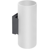 Бра Lightstar Rullo 204636 черно-белое, настенный светильник цилиндр GU10 на 2 лампы, направленный свет вверх вниз