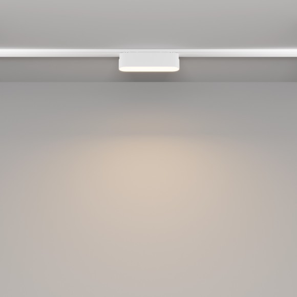 TR080-1-6W3K-W Трековый магнитный светодиодный светильник Maytoni Radity 48V CRI90+ 3000К 450Лм 120° 6Вт