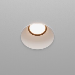 Crystal Lux CLT 083C1 WH 3000K 1400/003 Бесконтурный встраиваемый в ГКЛ светильник, круглый белый, диаметр отверстия в потолке 71мм, светодиодный 12Вт 3000К 1200Лм 24° CRI90 UGR<17