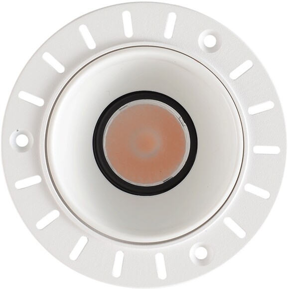 Crystal Lux CLT 083C1 WH 3000K 1400/003 Бесконтурный встраиваемый в ГКЛ светильник, круглый белый, диаметр отверстия в потолке 71мм, светодиодный 12Вт 3000К 1200Лм 24° CRI90 UGR<17