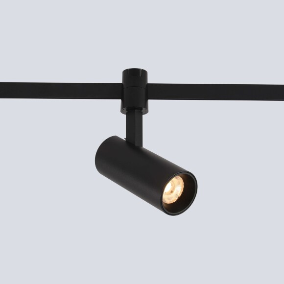 Crystal Lux CLT 0.37 003 9W BL SMART 1409/390 Черный трековый светильник-спот направленного света, для гибкой трек системы TRACE, SMART 9Вт 680Лм 36°CRI90 2700-6500К IP20 48V