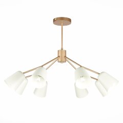 SLE155902-08 Светильник потолочный Золотистый/Белый E14 8*40W MARIO