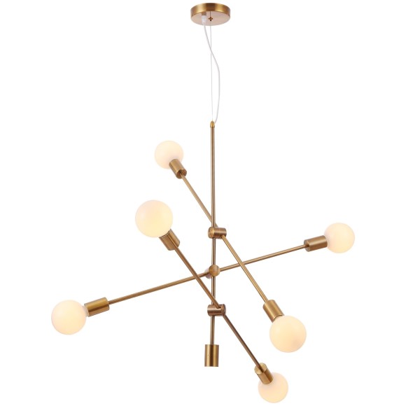 Люстра паук Freya FR5043PL-06BS Octavia под лампы 6xE27 60W