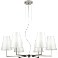 SLE105903-06 Светильник подвесной Никель/Белый E14 6*40W BELLINO