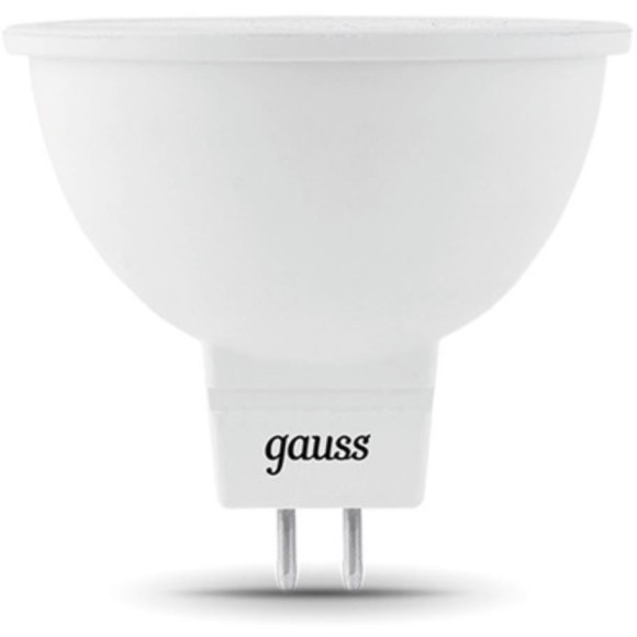 201505205 Лампа Gauss LED MR16 GU5.3 5W 12V 530lm 4100K 1/10/100