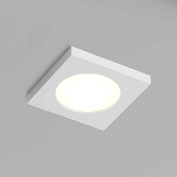 DK3014-WH Встраиваемый светильник влагозащищенный IP44 макс 50Вт GU10 белый алюминий