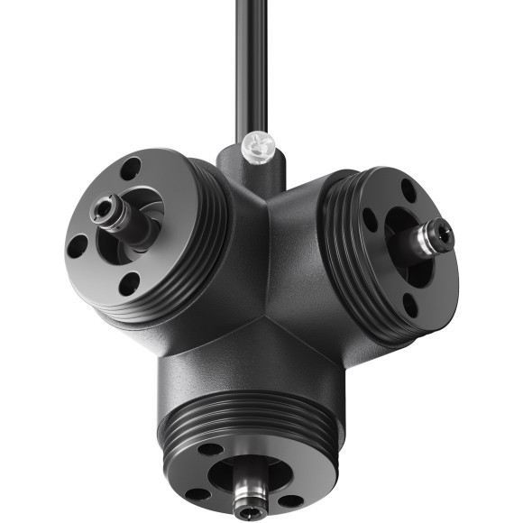 T-образный вертикальный коннектор для системы Maytoni Shelf с вводом питания CA016TC-P-B