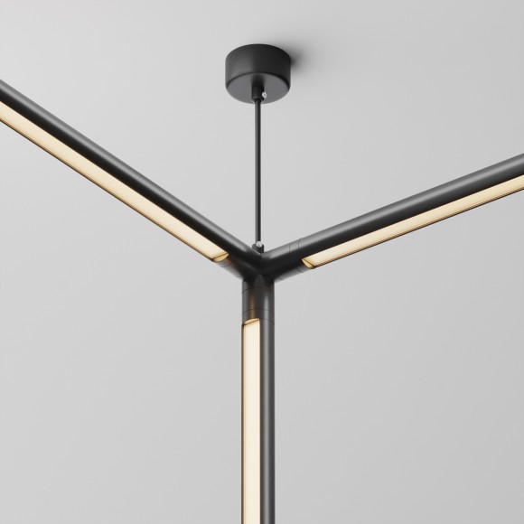 T-образный вертикальный коннектор для системы Maytoni Shelf с вводом питания CA016TC-P-B