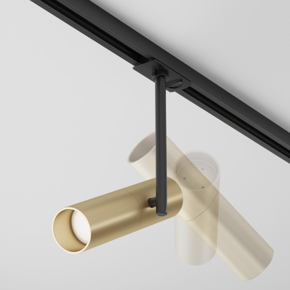 Однофазный двужильный трековый светильник Maytoni Unity TR005-1-GU10-BG Elti под сменную лампу GU10 Однофазный двужильный трековый светильник Maytoni Unity TR005-1-GU10-BG Elti под сменную лампу GU10