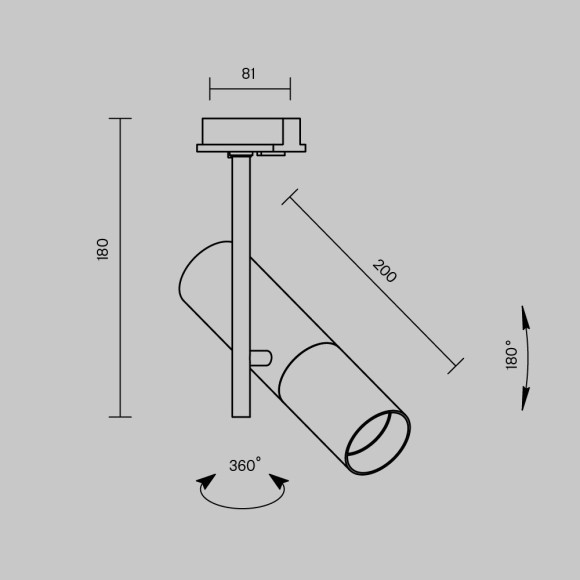 Однофазный двужильный трековый светильник Maytoni Unity TR005-1-GU10-BG Elti под сменную лампу GU10 Однофазный двужильный трековый светильник Maytoni Unity TR005-1-GU10-BG Elti под сменную лампу GU10