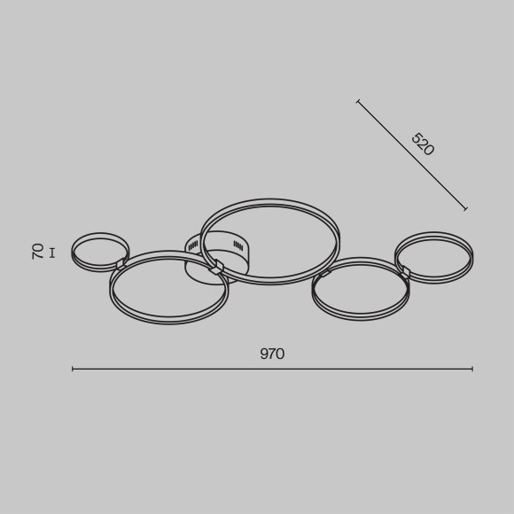 Потолочный светильник Maytoni MOD448CL-L40WK Потолочный светильник Maytoni MOD448CL-L40WK