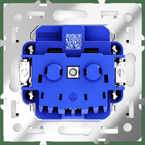 VLS040103 Розетка встраиваемая с заземлением максимальный ток 16 Ампер (3500 Ватт) кашемирового цвета VOLTUM S70 (кашемир)