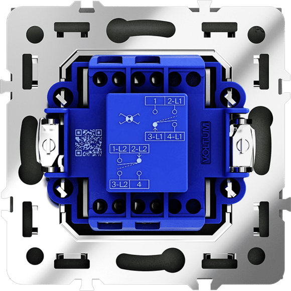 VLS010506 Перекрестный переключатель встраиваемый одноклавишный 10 ампер (2200 Ватт) титанового цвета VOLTUM S70 (титан) VLS010506 Перекрестный переключатель встраиваемый одноклавишный 10 ампер (2200 Ватт) титанового цвета VOLTUM S70 (титан)