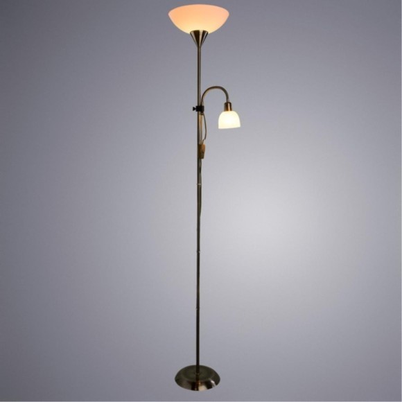 Торшер для чтения Arte Lamp A9569PN-2AB DUETTO под лампу 1xE27 60W