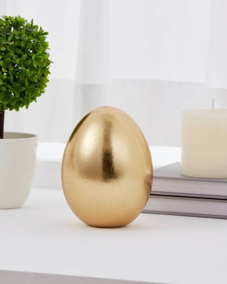 427929 Фигурка Яйцо CHILANDY ?110, H140 керамика, золотой