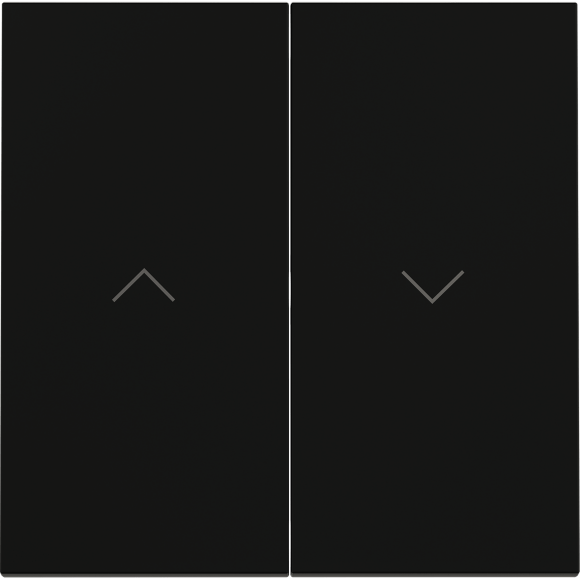 VLS002508 Клавиши для механизма управления жалюзи звонкового типа черного матового цвета VOLTUM S70 (черный матовый)