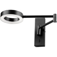 Прикроватный светодиодный светильник Lightstar Loft 765687 черный, поворотный, LED 5Вт 3000К CRI80 450Лм 120°, с выключателем