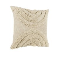 420337 CHEVERY Подушка декоративная L450 B450, наволочка: 100% хлопок, кремовый, наполнитель: 100% полиэстер