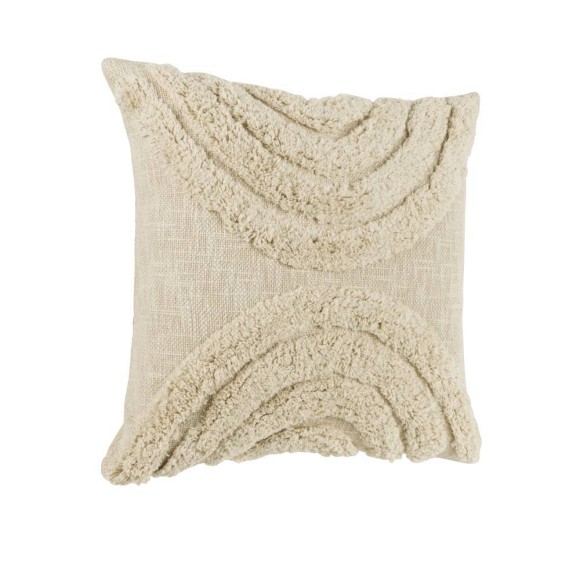 420337 CHEVERY Подушка декоративная L450 B450, наволочка: 100% хлопок, кремовый, наполнитель: 100% полиэстер