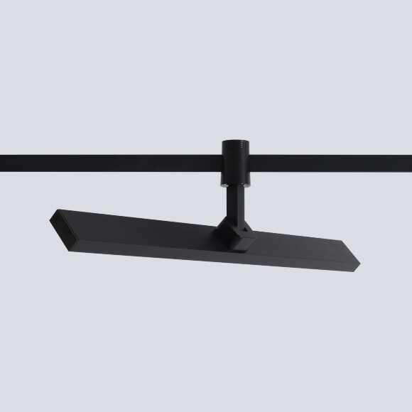 Crystal Lux CLT 0.37 001 18W BL SMART 1409/389 Черный трековый линейный поворотный светильник, для гибкой трек системы TRACE, 345x122x32мм, SMART 18Вт 1530Лм 120°CRI90 2700-6500К IP20 48V