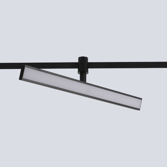 Crystal Lux CLT 0.37 001 18W BL SMART 1409/389 Черный трековый линейный поворотный светильник, для гибкой трек системы TRACE, 345x122x32мм, SMART 18Вт 1530Лм 120°CRI90 2700-6500К IP20 48V
